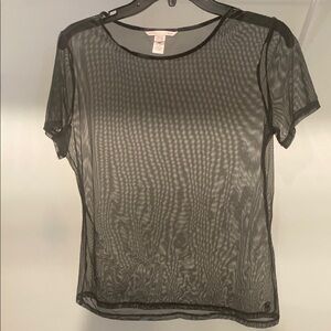 Victoria's Secret Gray Short Sleeve Blouse